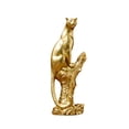 thumbnail image 3 of Rongfmy Leopard Statue Animal Sculpture Resin Landscape Crafts Table Centerpiece Cheetah B, 3 of 9