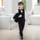 thumbnail image 4 of Odeerbi Chicos 4 Pcs Caballero Traje Formal Blazer Chaqueta + Camisa de Vestido + Pantalones de Traje + Corbata de Boda Trajes Conjunto, 4 of 8