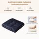 thumbnail image 5 of Cojín aislante de invierno para soporte lumbar | Almohada suave de nailon y elastano para dormitorio, sala de estar o silla de oficina., 5 of 6