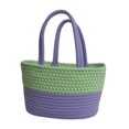 thumbnail image 2 of Latrodar Desktop Storage Basket Woven Storage Basket Cotton Thread Storage Basket Purple Creative, 2 of 5