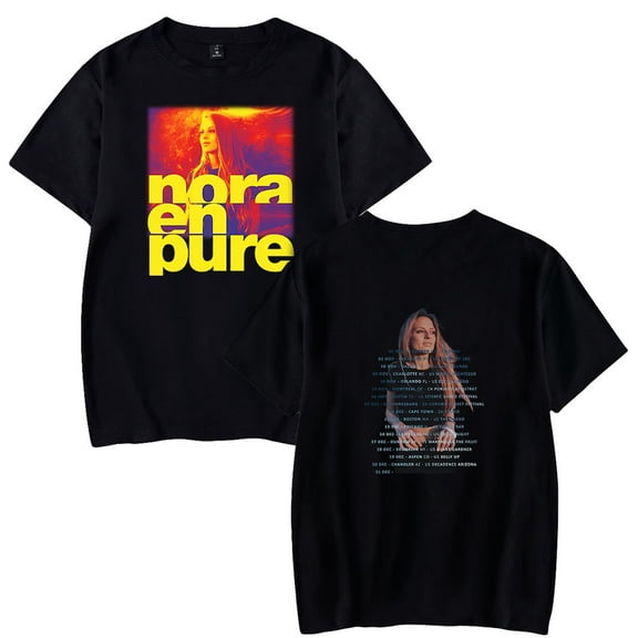 Nora En Pure Tour 2024 Merch T-Shirt Casual Short Sleeved T Shirt Unisex Tee