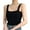 Black, variant on cfhntfmh Women's Sleeveless Tank Tops Knit Square Neck Ribbed Shirts Summer Casual Basic Tanks Going out Clothes Outfit