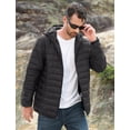 thumbnail image 2 of Chaqueta de invierno MAGCOMSEN Sudadera ligera con capucha y cremallera acolchada para hombre, 2 of 6