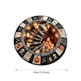 thumbnail image 2 of XIA0LE Halloween Optical Illusion Round Rug 2d Pumpkin Ghost Skull Enchanting Cave Decor Mat, Non-Slide Bath Mat, 24in Spooky Hole Visual Floor Doormat For Halloween Home Decor (A), 2 of 6