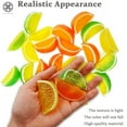 thumbnail image 2 of 20/10pcs Fake Lemon Block Artificial Fruit Wedge Slice Simulation Lifelike Fake Lemon Blocks Fruit Model for Home Party Kitchen Decoration, 2 of 9