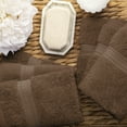 thumbnail image 4 of Egyptian Cotton 6-Piece Face Towel Set, Chocolate by Blue Nile Mills, 4 of 6