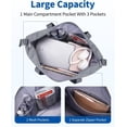 thumbnail image 4 of Travel Duffel Bag for Spirit Airlines Personal Item Bag 18x14x8 Underseat Carry on Cabin Bags Underseat, Expandable Weekend Overnight for Women Men, 4 of 7
