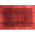 thumbnail image 1 of Ahgly Company Indoor Rectangle Abstract Red Contemporary Area Rugs, 7' x 9', 1 of 4