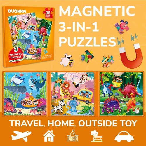 Puzzles Magnéticos QUOKKA para Niños de a Años 36 Piezas Juego