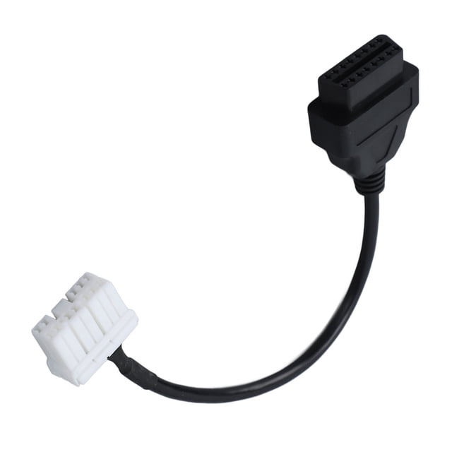 12 Pin To 16 Pin Connector, 12 Pin Diagnostic Adapter Cable Stable Performance Abs Lightweight Quick Diagnosis for Model S 2012 To 2015