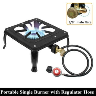 Outdoor & Indoor Portable Propane Stove, Single Burners with Gas