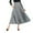 Gray, variant on asdoklhq Maternity Dress,Women Solid Color High Waist Pleated A Line Long Skirt Front Slit Belted Maxi