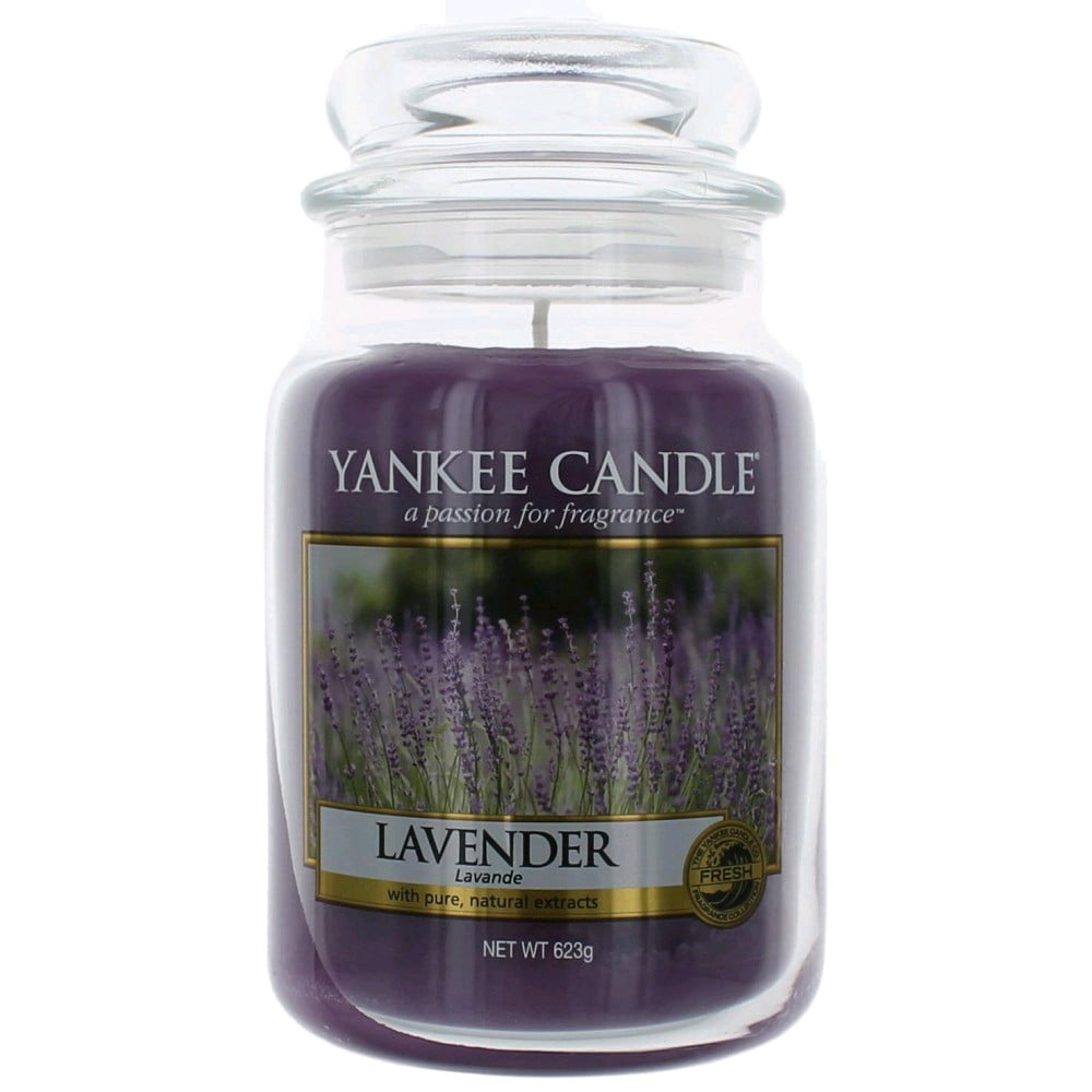 Yankee Candle Scented 22 oz Large Jar Candle - Lavender - Walmart.com ...