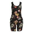 thumbnail image 5 of No Boundaries Juniors' Ruched Tank Top and Shorts Active Set, 2-Piece, 5 of 5