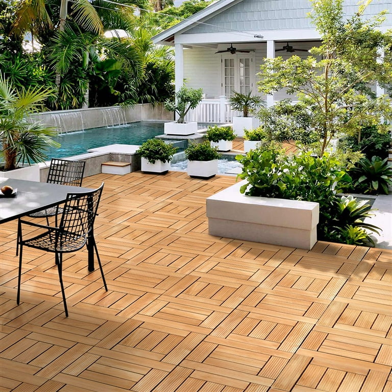 Faux wood for outdoor installation