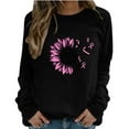 thumbnail image 1 of Camiseta de manga larga suelta con cuello redondo y estampado informal a la moda para mujer, blusa, sudaderas sin capucha Pompotops  FGAJ18734, 1 of 4