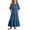 Navy A2, variant on Antinious Girls Solid Pleated 3/4 Sleeve Round Neck Casual Versatile Wear Dress