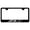 Black, variant on Chevy ZL1 Laser Etched Logo Stainless Steel License Plate Frame (Black)