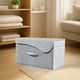thumbnail image 4 of Caja de Almacenamiento Plegable con Tapa Curva para Algodón y Lino | Gris Poliéster | 25 X 20 X 17 Cm | 410 G | Yyz251013006A, 4 of 6