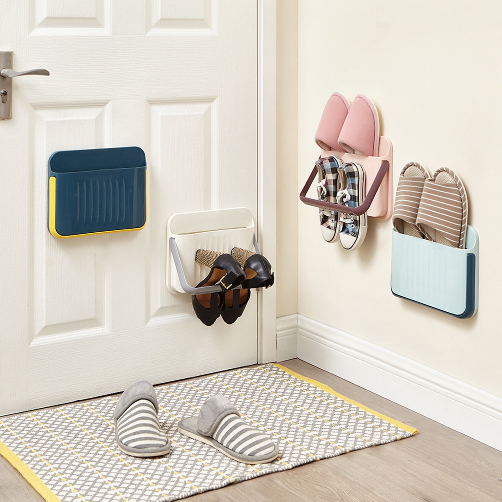 Dream Lifestyle Creative Hanging Shoe Organizer , Wall Mounted Foldable