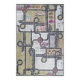thumbnail image 2 of BNM Country Road Kids Indoor Area Rug, 5' 7" x 8' 9", Mossy Gold, 2 of 14