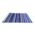 thumbnail image 2 of Ahgly Company Machine Washable Indoor Rectangle Solid Blue Modern Area Rugs, 2' x 3', 2 of 4