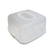 thumbnail image 2 of Caja cuadrada para transportar pasteles, bandeja para servir, contenedor multiusos para transporte de pasteles, para transporte de postres, pasteles y Blanco, 2 of 8