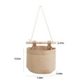 thumbnail image 7 of Specollect Clearance 1 Packs Small Wall Hanging Organizer Bag, Linen Fabric Door Hanging Storage Basket with Pockets, Waterproof Bin for Kitchen, Bedroom, Office, RV Camper, 7 of 7