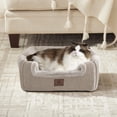 thumbnail image 3 of Cama para Gatos WINDRACING Casa Tienda para Gatos con Almohada Lavable Beige, 3 of 6