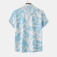 thumbnail image 4 of Chemise à Manches Courtes Imprimée Col Rabattu Mode Décontractée pour Hommes, 4 of 9
