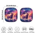 thumbnail image 3 of Yuyamidu Starry Sky Car Sun Shade Windshield Highland Cow Windshield Cover Car Accessories for Audo Truck Van Easy to Install Sun Visor for Car Windshield, 2 Pack, 3 of 5