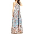 thumbnail image 4 of Sakkas Lizi Womens Maxi High-low Halter Handkerchief Long Dress Beach Party - FM268-Multi - One Size, 4 of 5