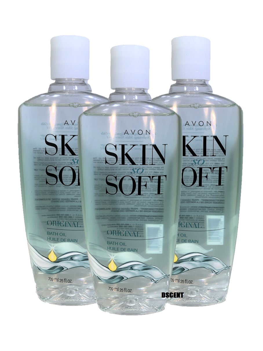 Avon Lot Of 3 Avon Skin So Soft SSS Original Bath Oil 25 Fl Oz Each