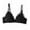 Black, variant on Women Triangle Longline Sports Bra,Ribbed Soft Wirefree Bralette for Teen Sleeping Cami Bra V-Neck Bras
