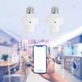 Tnobhg Smart Lamp Holder with Remote Access Voice Control E27 Base