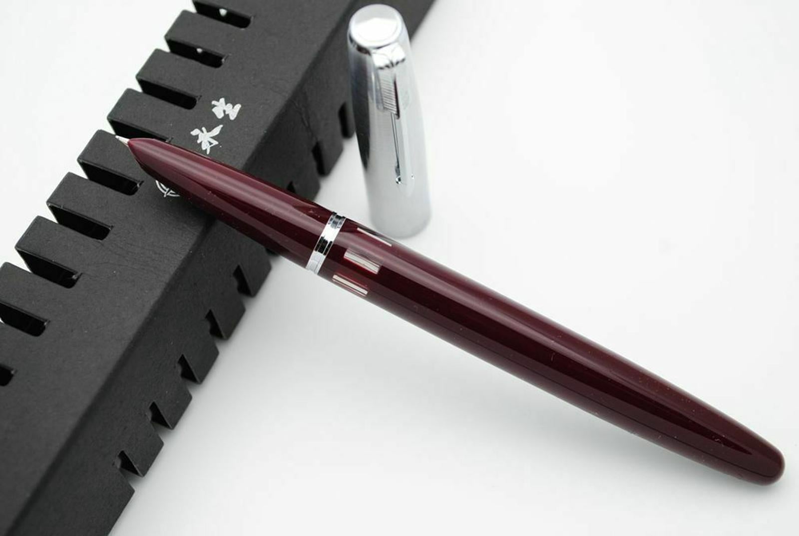 Fountain Pen Iridium F Nib 0.5mm, Resin Body Steel Cap Stylish for Everyday Writing Office