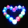 thumbnail image 4 of 6 velas LED de té que cambian de color a granel, velas de té sin llama con luces de colores, 4 of 7