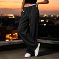 thumbnail image 7 of Tsivenald Sweatpants for Women Baggy Sweat Pants for Women Elastic Waist Drawstring with Pockets Casual Gym Lounge Workout Pants, 7 of 7