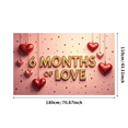 thumbnail image 3 of LUUFILx Love Celebration Anniversary Banner Backdrop Background for Romantic Wedding Decoration Party Supplies Photography Props Valentine's Day Decor, 3 of 8