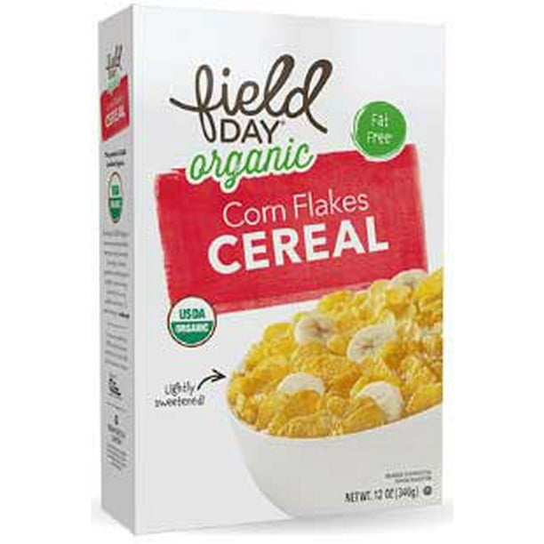 Field Day Organic Corn Flakes Cereal, 12 Ounce 12 per case