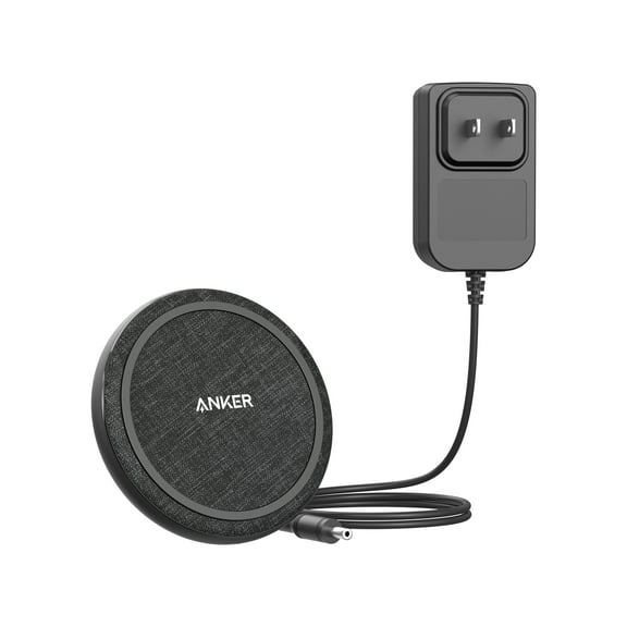 Anker PowerWave II Pad Wireless Charger with Power Adapter, Qi-Certified 15W Max Fast Wireless Charging Pad for iPhone,  Galaxy, Note and More