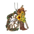thumbnail image 4 of Ornamento de botas de vaquero plana 2D y accesorio acrílico para colgar para el automóvil para el automóvil de la trasera del de la espejo Estilo B, 4 of 8
