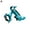 Blue, variant on 360 Aluminum Motorcycle Bike Bicycle GPS Cell Phone Holder New Handlebar