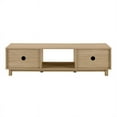 thumbnail image 4 of 58" 2-Door Wood TV Stand with Reeded Fronts - Oak, 4 of 10
