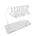 thumbnail image 1 of CSChome Earring Rack Acrylic Earring Rack Set Coat Hanger Shape Jewelry Storage Ear Studs Display, 1 of 6