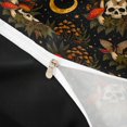 thumbnail image 3 of Homewish Forest Moon Mushroom Skull Bedding for Kids, Brown Moth Star Witchy Halloween Duvet Cover Full, Black Reversible, 3pcs, 1 Duvet Cover and 2 Pillowcases, 3 of 5