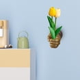 thumbnail image 4 of sunsanly Wall Decor Flower Holder Resin Fist Shape Flower Arranger Hand Sculpture Plant Holder for Bedroom Living Room Office, 4 of 7