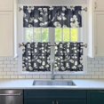 thumbnail image 3 of Country Boho Curtains 24" Short - 3 Panel Floral Farmhouse Set with Vintage Botanical Design, Rod Pocket, 3 of 6