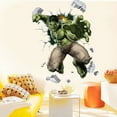 thumbnail image 5 of Gusuhome Superhero Hulk Wall Sticker Decals 3d Avengers Cartoon Detachable PVC for Kids Room Bedroom Wall Decor, 16 inches x 24 inches, 5 of 5