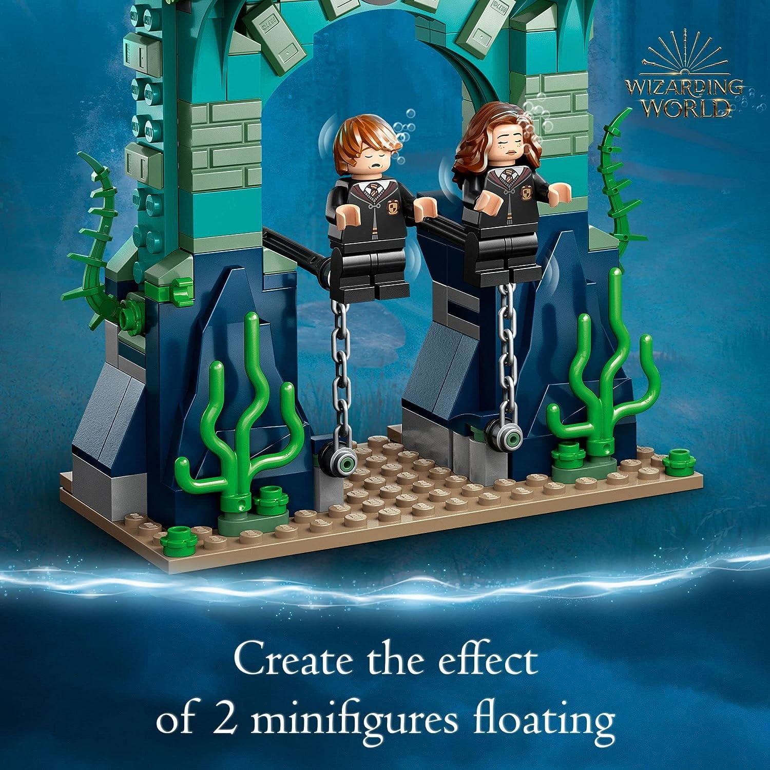 LEGO Harry Potter Triwizard Tournament: The Black Lake Building Set 76420 - Goblet of Fire Toy Playset with Harry, Hermione, and Ron Minifigures, Magical Collection Set for Kids, Boys & Girls